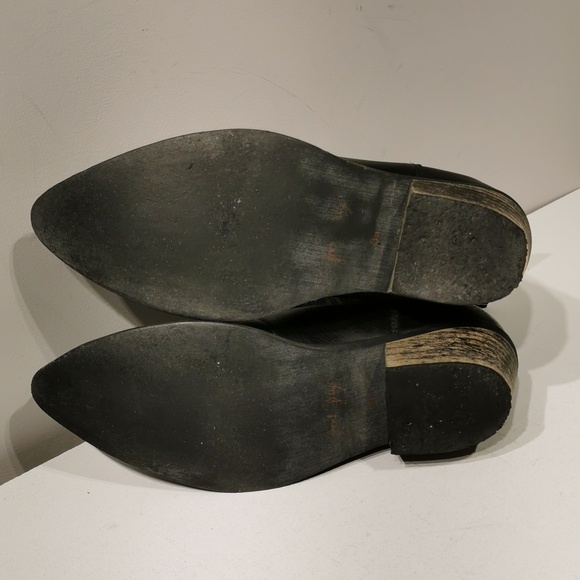 Good Guys Don't Wear Leather The Duke Vegan Unisex Black Boots like New - Picture 9 of 10